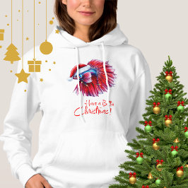 Sudadera Have a Betta Christmas Funny Santa Fish Lover Pun
