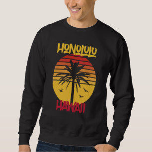 Sudadera Hawái Honolulu Palmeras Océano Surf