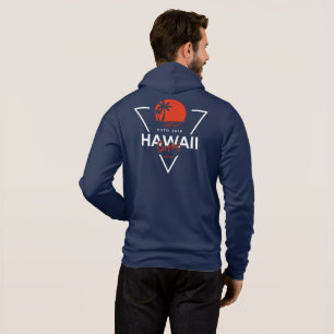 Sudadera Hawái Surf Vintage Atardecer Playa Tropical