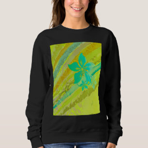 Sudadera Hawaiano Polinesio Tropical Abstracto