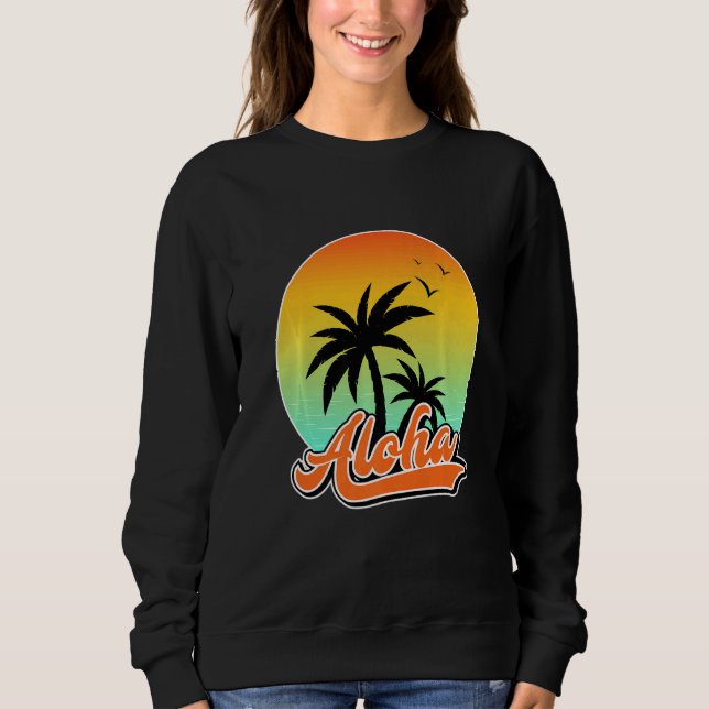 Sudadera Hawaii Aloha Hibiscus Fiesta hawaiano (Anverso)