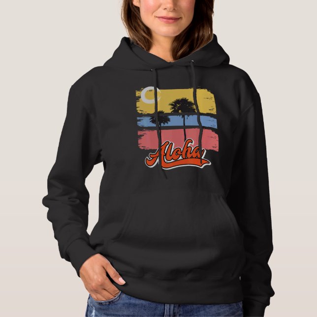 Sudadera Hawaii Aloha Hibiscus Fiesta hawaiano (Anverso)