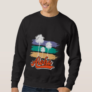 Sudadera Hawaii Aloha Palm Tree Hawaii Fiesta