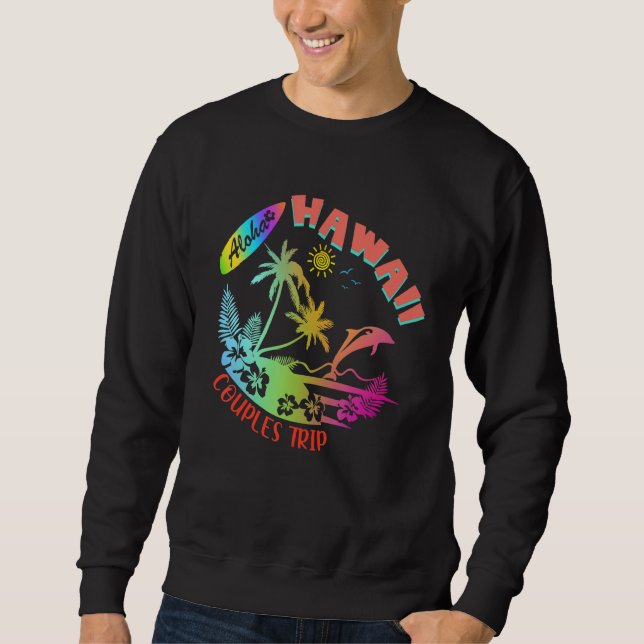 Sudadera Hawaii Hawaiian Aloha Vacation Matching Family Gro (Anverso)