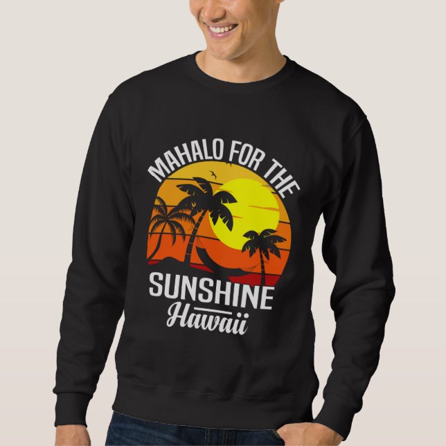 Sudadera Hawaii island of sun beach waves and palm trees  6 (Anverso)