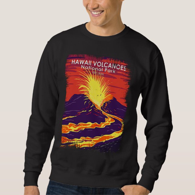 Sudadera Hawaii Volcanoes National Park Vintage Grunge (Anverso)