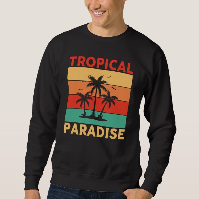 Sudadera Hawaiian Tropical Paradise Hawaii Pineapple Tiki (Anverso)