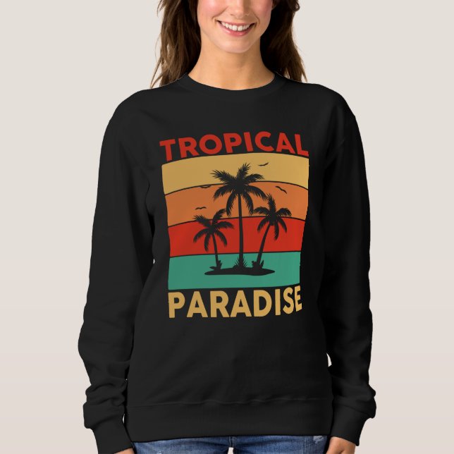 Sudadera Hawaiian Tropical Paradise Hawaii Pineapple Tiki (Anverso)