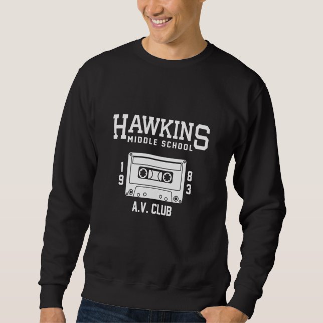 Sudadera Hawkins Middle School Av Club (Anverso)