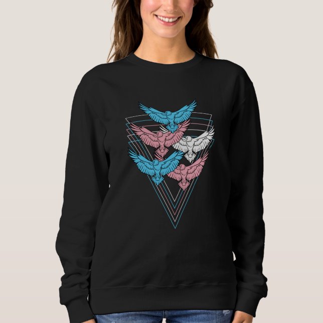 Sudadera Hawks LGBTQ Strong Transgender Pride Flag Trans Ha (Anverso)