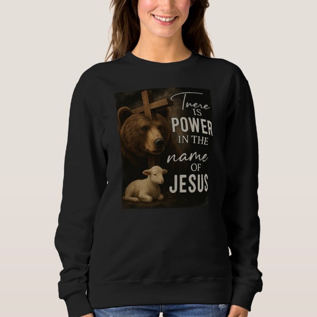 Sudadera Hay poder en el nombre de JesúsT-Shirt (Anverso)