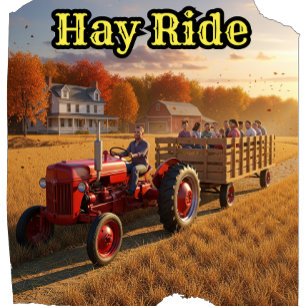 Sudadera Hay Rides de Caída del País Vintage