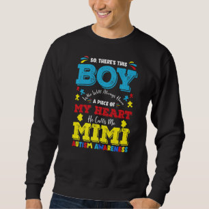 Sudadera Hay un chico que me llama autismo de mi abuela