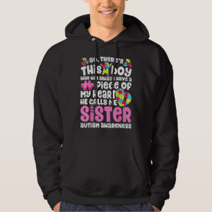 Sudadera Hay un chico que me llama autismo hermana conscien