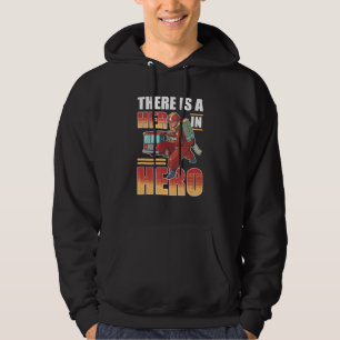 Sudadera Hay Una En Héroe, Bombera De Bomberos.