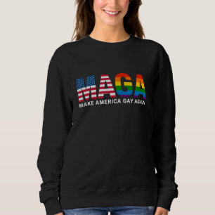 Sudadera Haz a América Gay de Nuevo Orgullo Gay 2025 LGBTQ+