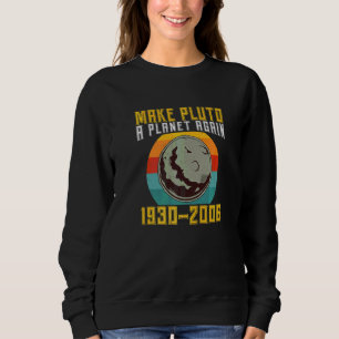 Sudadera Haz a Plutón un planeta otra vez Vintage Ciencia E