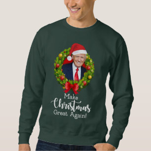 Sudadera Haz de nuevo grande la Navidad Trump MAGA regalo d