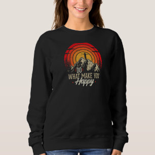 Sudadera Haz lo que te hace feliz del tanque retro vintage