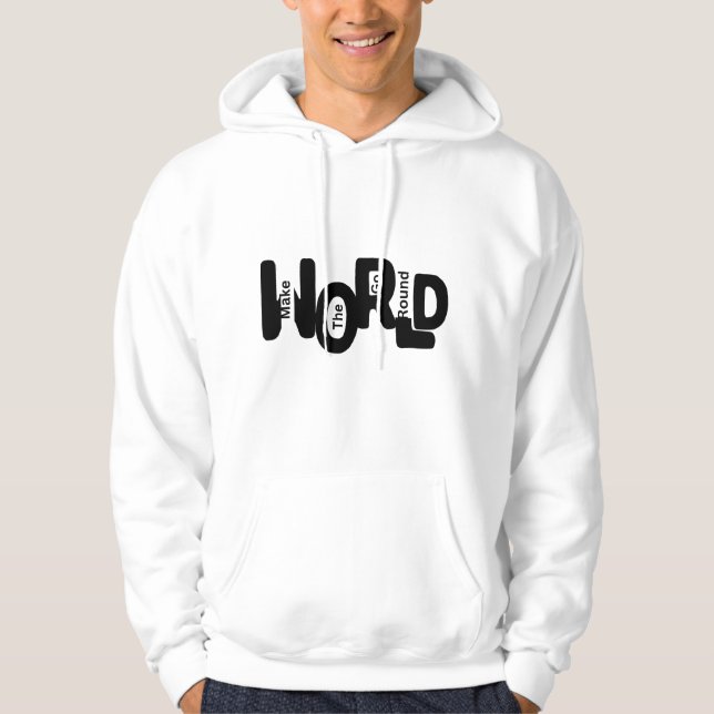 Sudadera "Haz que el mundo gire" – A interconectada jugueto (Anverso)