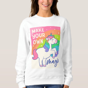 Sudadera Haz tu propia magia Cute unicornio