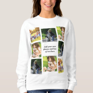 Sudadera Haz tu propio collage de fotos y texto