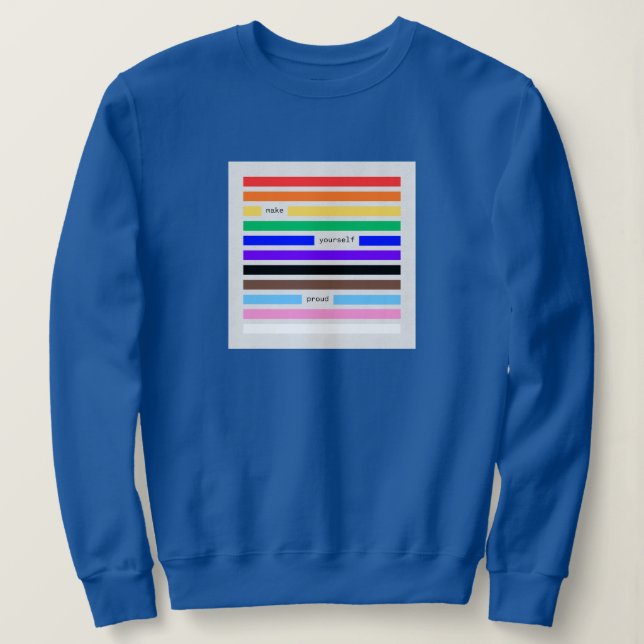 Sudadera Hazte Orgulloso Redacción Arcoíris Orgullo 2026 (Anverso del diseño)
