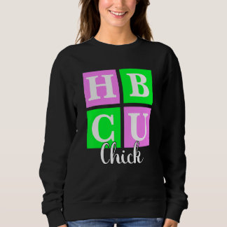 Sudadera HBCU Chick Pink and Green Blocks Love