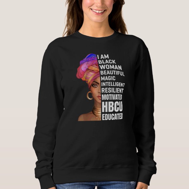 Sudadera Hbcu, estudiante universitario de Black College (Anverso)