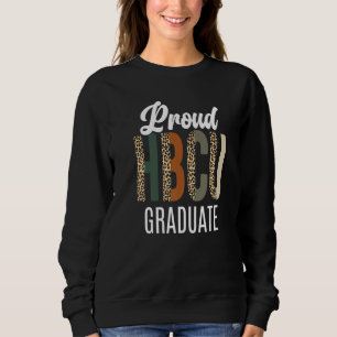 Sudadera Hbcu Grad Black Woman Black College Alumni Leopard