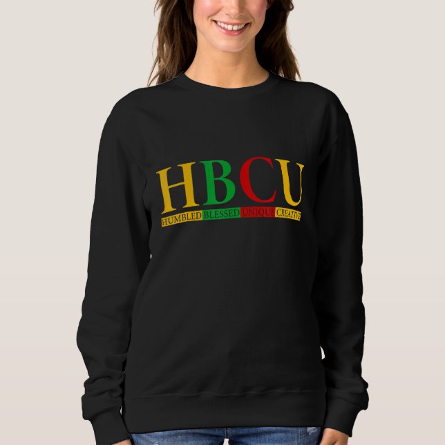 Sudadera Hbcu Humildemente bendecida creativa bl histórica (Anverso)