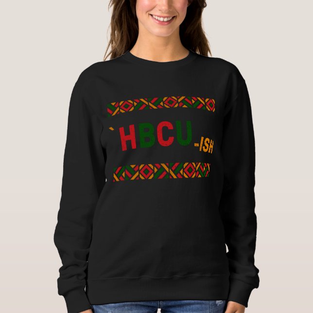 Sudadera HBCU ish  Historical Black College Alumni (Anverso)