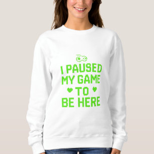 Sudadera He parado mi juego Neon Pixel Art
