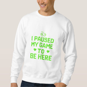 Sudadera He parado mi juego Neon Pixel Art