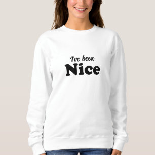 Sudadera He sido lindos Navidades lindos y negros modernos