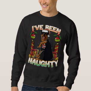 Sudadera He Sido Raro Perro Rottweiler Con Santa Claus