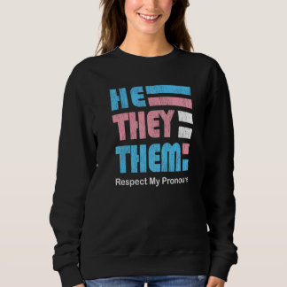 Sudadera He They Them Pronoun Pin for True Trans Soul