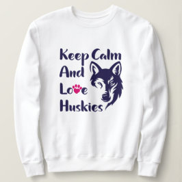 Sudadera Head Siberian Husky Vintage