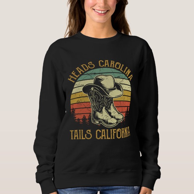 Sudadera Heads Carolina Tail California Western Cowgirl Cou (Anverso)