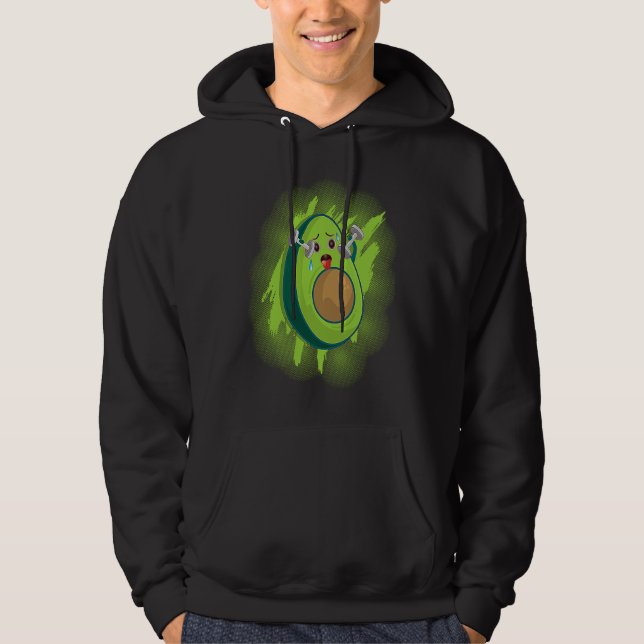 Sudadera Healthy Herbivore Vegetable Avocado Vegan Fitness  (Anverso)