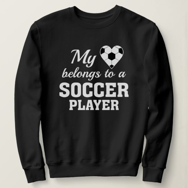 Sudadera Heart Belongs Soccer (Anverso del diseño)