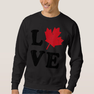 Sudadera Heart Canada Day Maple Leaf I Love You Canada