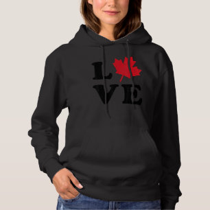 Sudadera Heart Canada Day Maple Leaf I Love You Canada