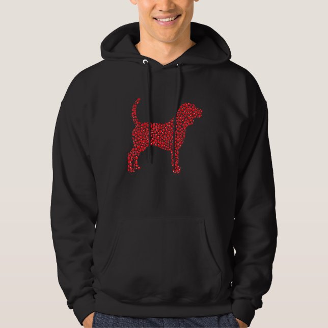 Sudadera Heart Dog Lover Gifts Beagle Puppy Valentines Day (Anverso)
