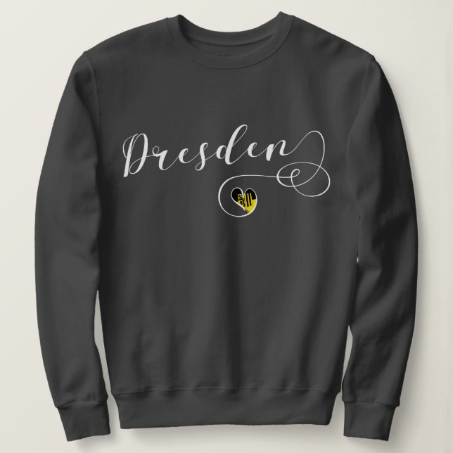 Sudadera Heart Dresden, Sajonia, Alemania (Anverso del diseño)