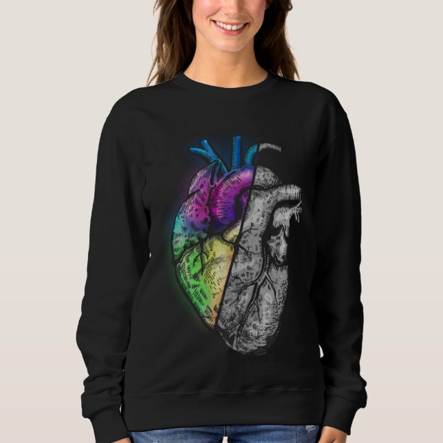 Sudadera Heart in Half With You And Without You Love and (Anverso)