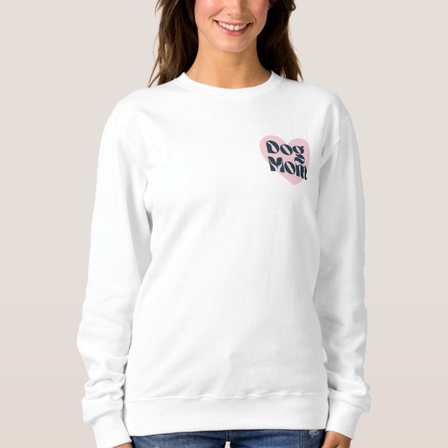 Sudadera Heart of a mom dog  (Anverso)