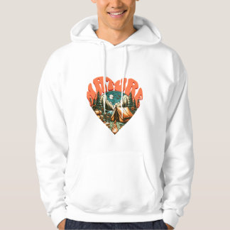 Sudadera "Heart of Nature" Hoodie: A love of camping and tr