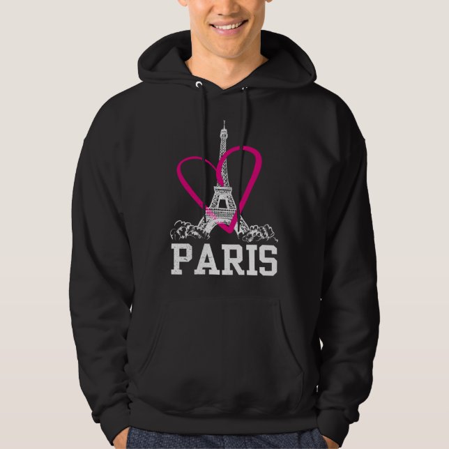 Sudadera Heart Paris France (Anverso)