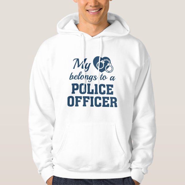 Sudadera Heart Pertenece a Oficial de Policía (Anverso)